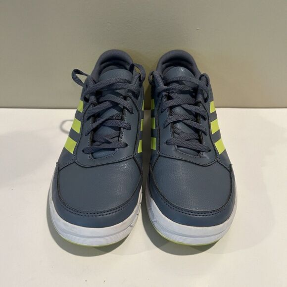 Adidas EVA 791005 Boys Gray Yellow Stripe Sport Sneakers Size 6 - Picture 3 of 7